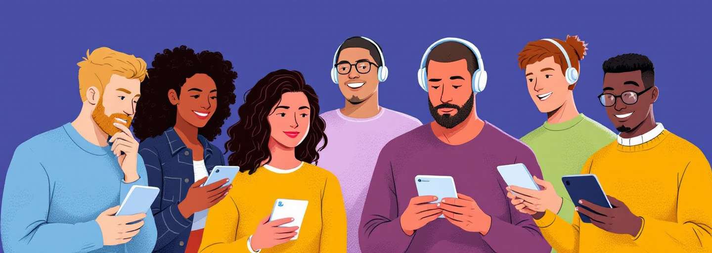 People engaging with blog