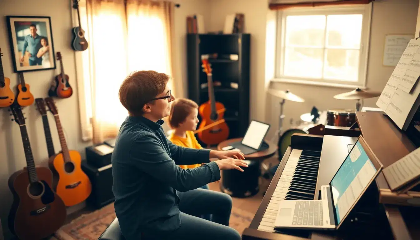 Music Lessons blog topic ideas banner