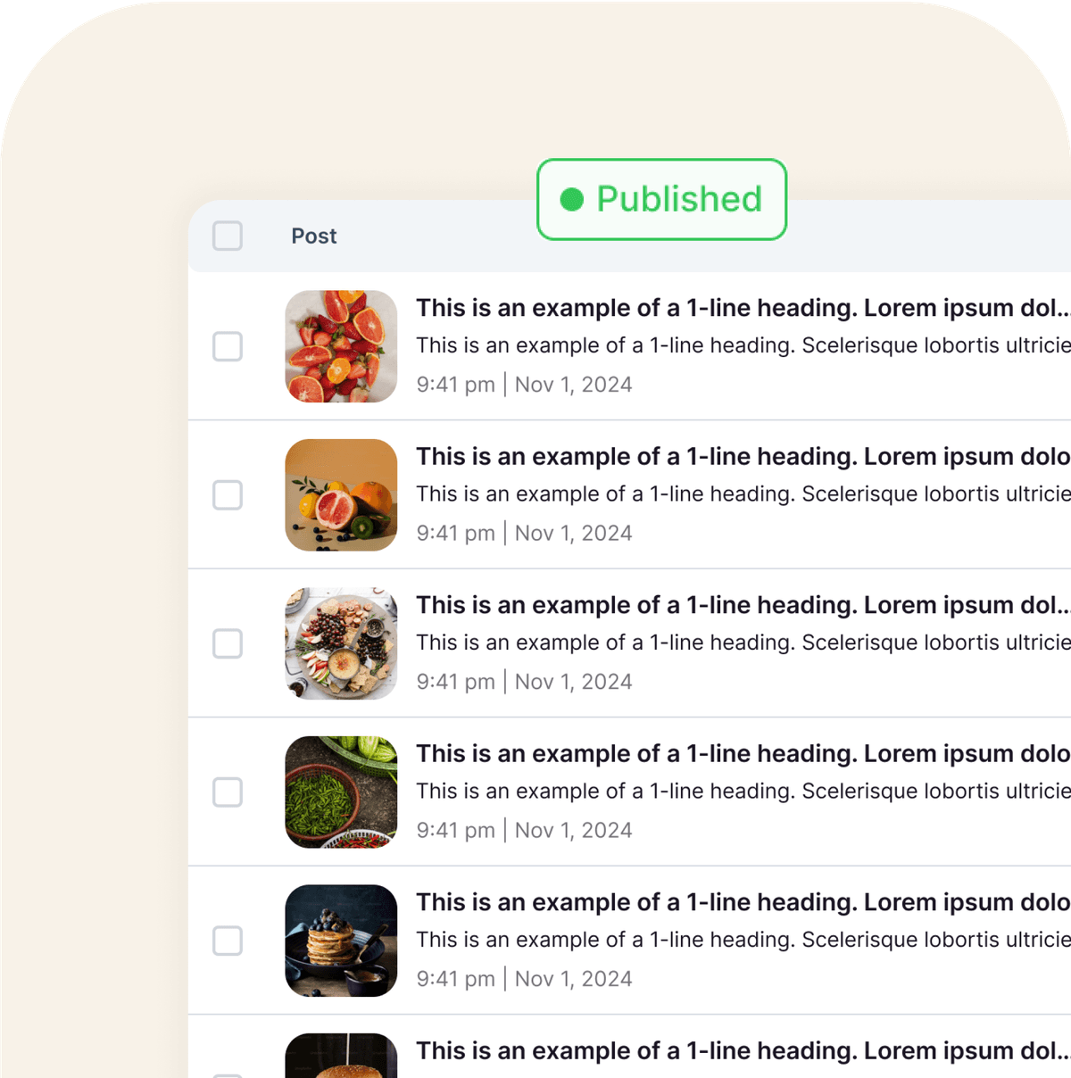 Unique articles