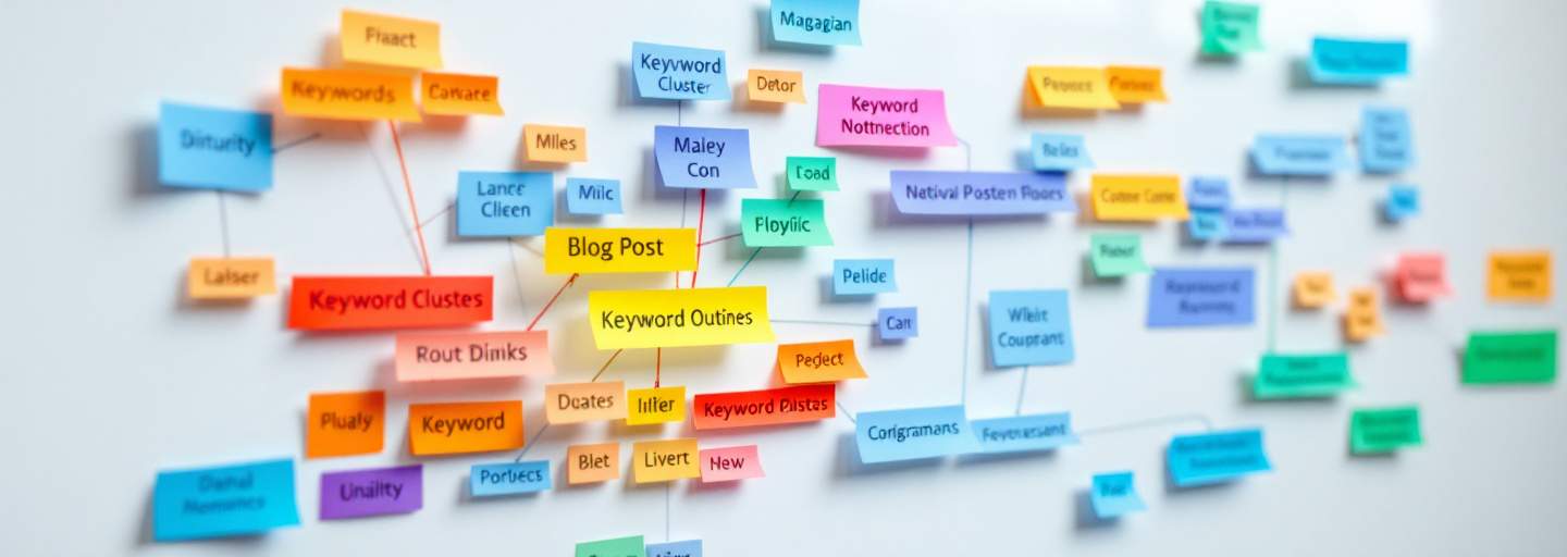AI keyword clustering visualization