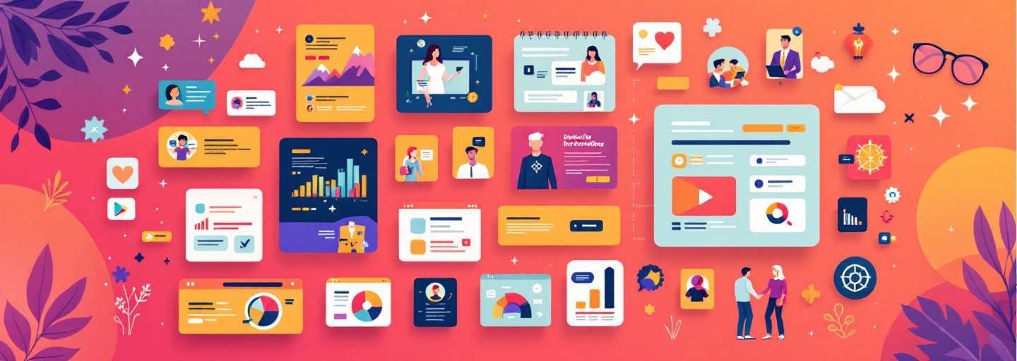 Collage of engaging blog visuals