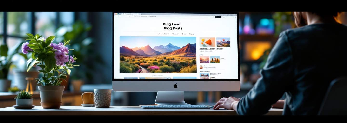 Visual blog post design