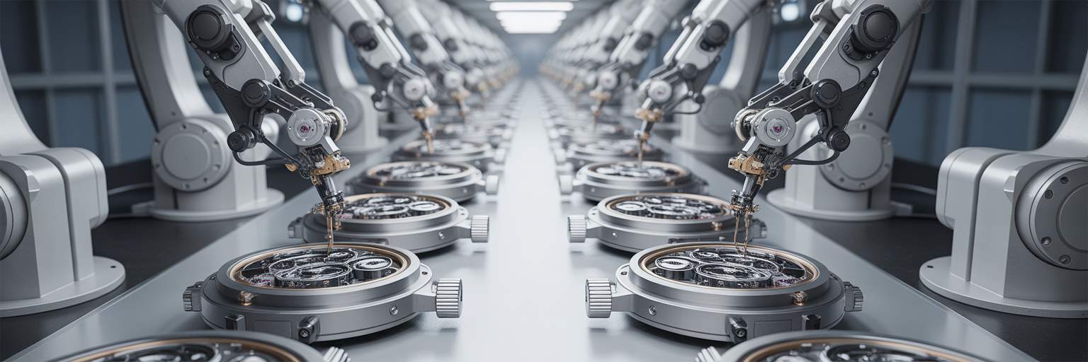 Automated assembly line representing efficient workflow.