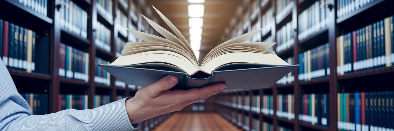 Librarian providing a direct answer book.