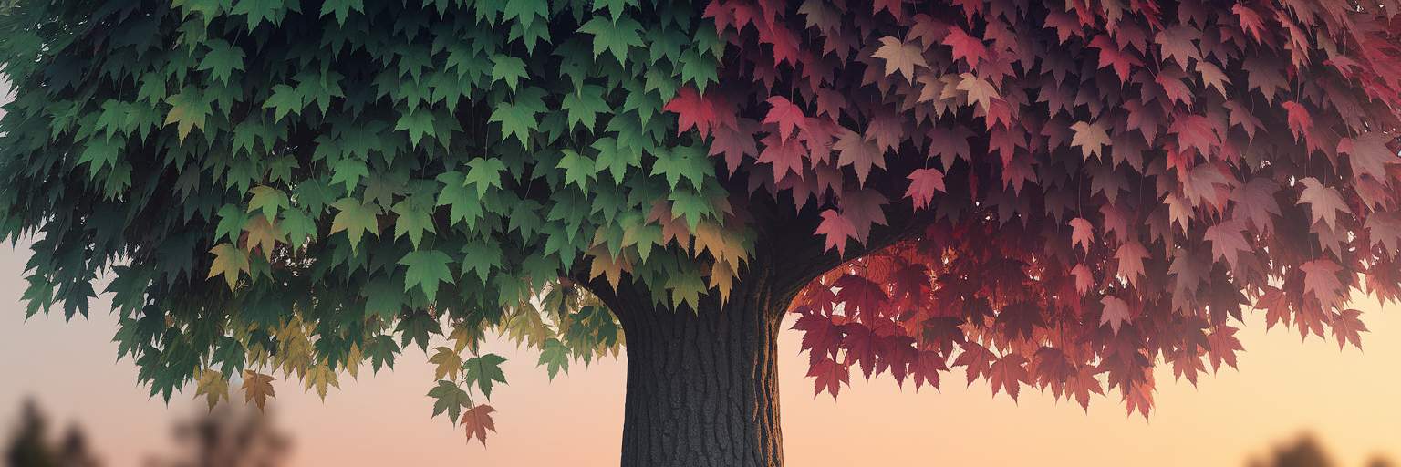 Tree with distinct branches representing multilingual website structure.