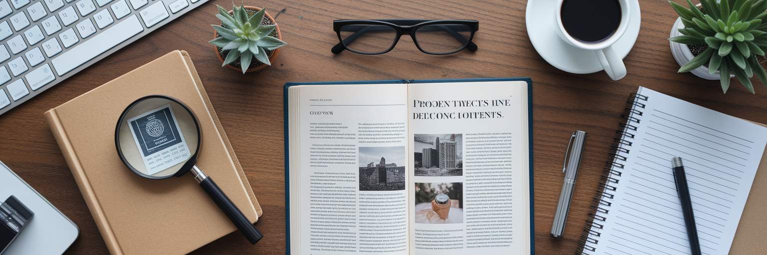 Various objects representing blog content types